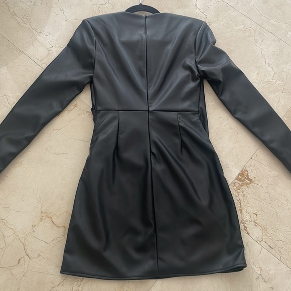 NWT STEVE MADDEN FAUX LEATHER BODYCON DRESS - Picture 9 of 9